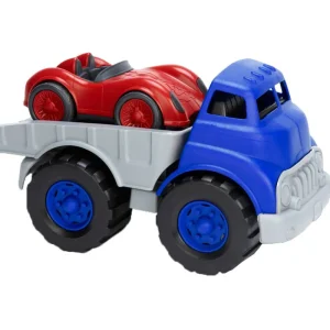 Fashion Flatbed Truck with Race Car Wooden Toy Cars For Children