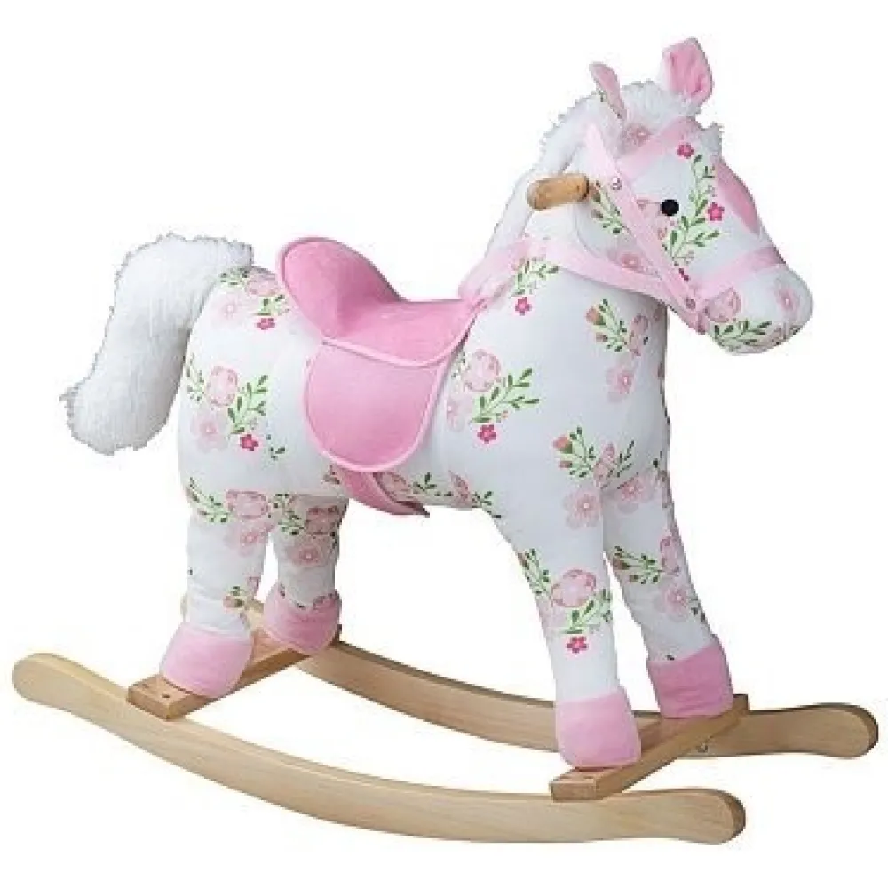 floral_rocking_horse_0.webp Fashion Floral Rocking Horse Kids Kids Room Accessories | Kid’s Furniture
