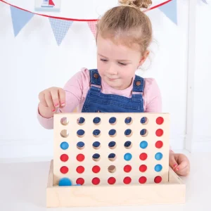 Online Four in a Row Traditional Wooden Games