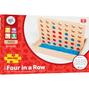 Online Four in a Row Traditional Wooden Games