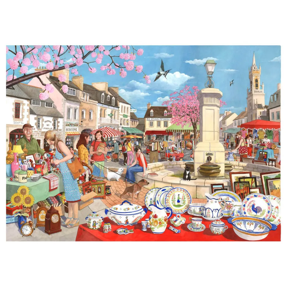 french_market___piece_jig_0.webp Sale French Market – 1000 Piece Jigsaw Puzzle Children's Wooden Puzzles
