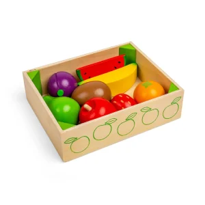 Outlet Fruit Crate Wooden Toy Food Sets | Shopping Role Play