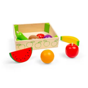 Outlet Fruit Crate Wooden Toy Food Sets | Shopping Role Play