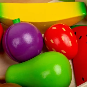 Outlet Fruit Crate Wooden Toy Food Sets | Shopping Role Play