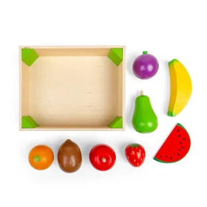 Outlet Fruit Crate Wooden Toy Food Sets | Shopping Role Play