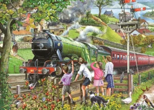 New Full Steam Ahead – 1000 Piece Jigsaw Puzzle Children's Wooden Puzzles