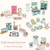 Outlet Furniture Bundle (5x Room Sets: Bathroom, Bedroom, Kitchen, Sitting Room, Childrens Bedroom) Kids Wooden Doll’s Houses | Kids Toy Bundles