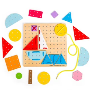 Discount Geometric Lace-a-Shape Kids Arts And Crafts Sets For Kids