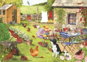 Best Grandma’s Garden – BIG 500 Piece Jigsaw Puzzle Children's Wooden Puzzles