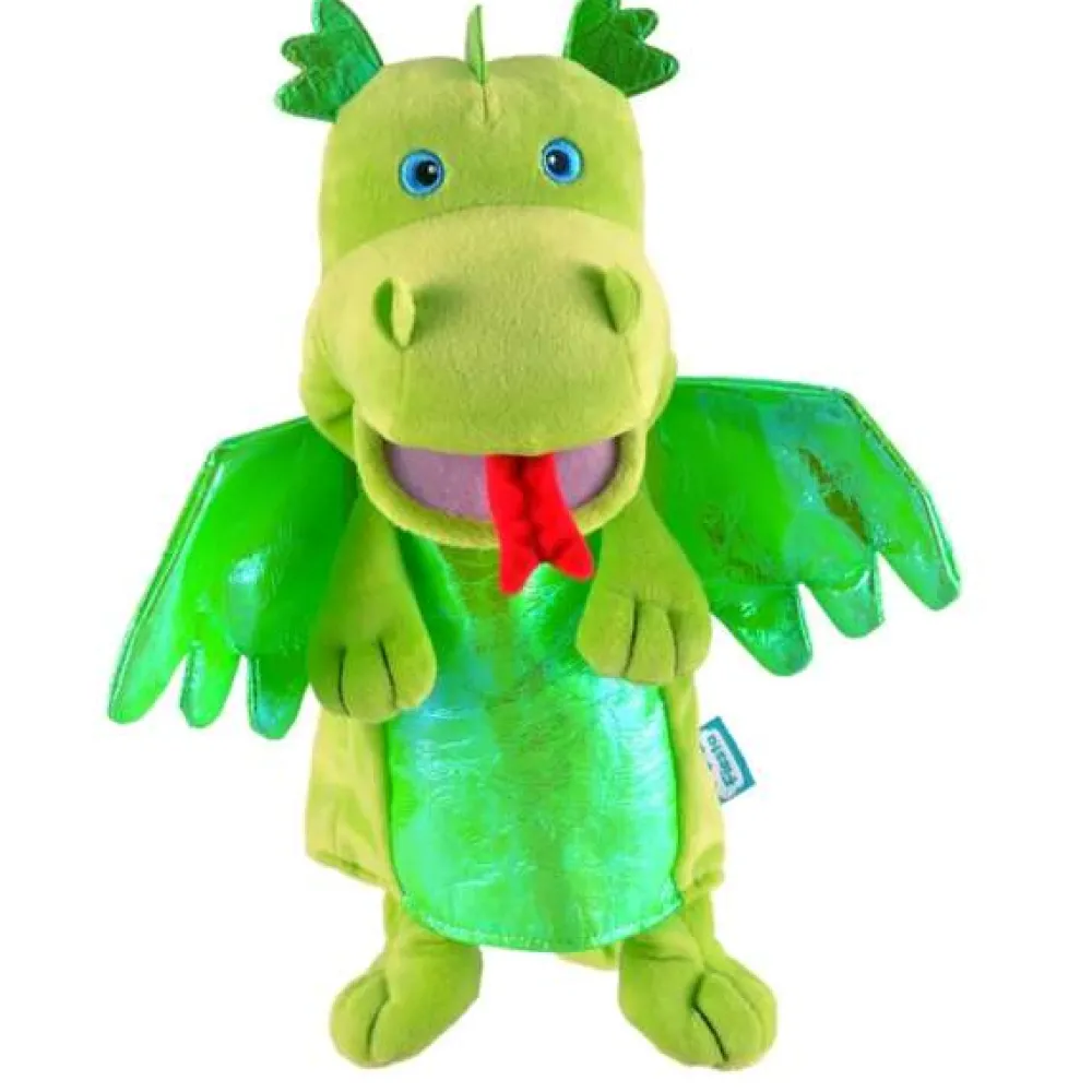 green_dragon_hand_puppet_0.webp Discount Green Dragon Hand Puppet Puppet World