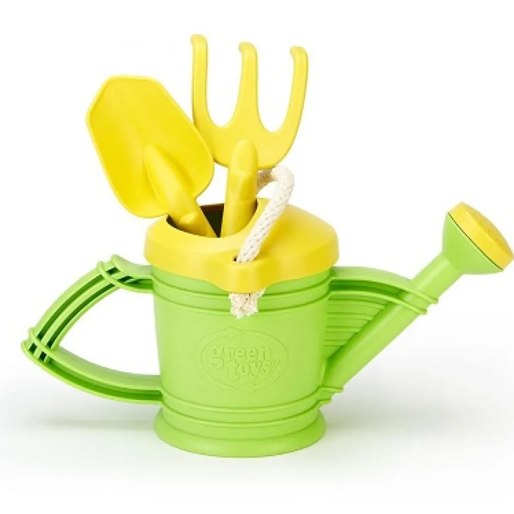 green_toys_watering_can_a_1.webp Clearance Watering Can and Little Gardeners Play Set Outdoor Garden Toys | Bath Toys
