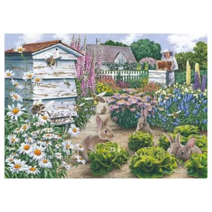 Clearance Honey Bunnies 500 Puzzle Children's Wooden Puzzles