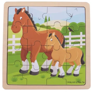 Best Horse & Foal Puzzle Wooden Puzzles And Activity Toys | Children's Wooden Puzzles