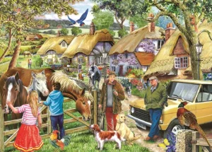 Sale Horses & Hounds – BIG 500 Piece Jigsaw Puzzle Children's Wooden Puzzles