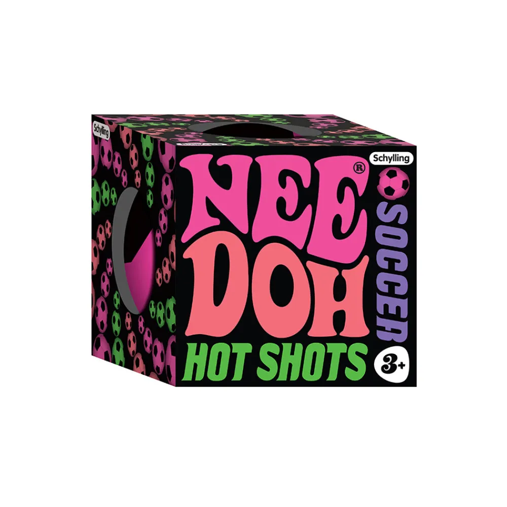 hot_shots_football_needoh_2.webp New Hot Shots Football NeeDoh (Sold Individually) Montessori Toys | Activity Toys & Games