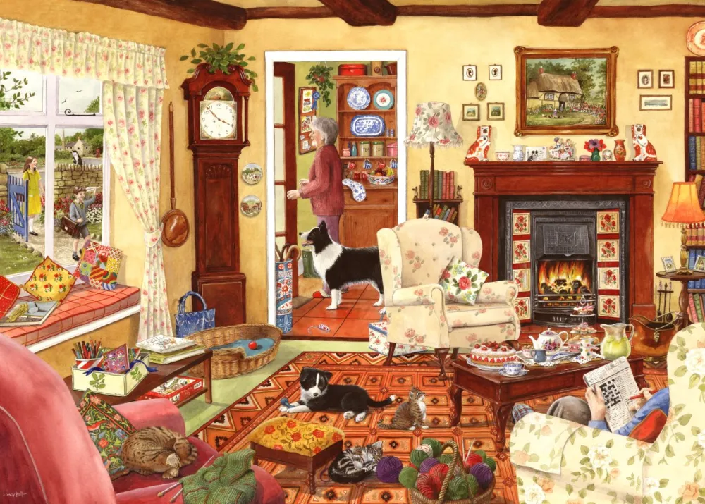 in_time_for_tea__big__pie_0.webp Hot In Time For Tea – BIG 500 Piece Jigsaw Puzzle Children's Wooden Puzzles