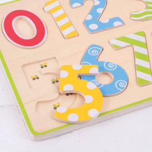 Clearance Inset Puzzle Numbers Wooden Puzzles And Activity Toys | Children's Wooden Puzzles