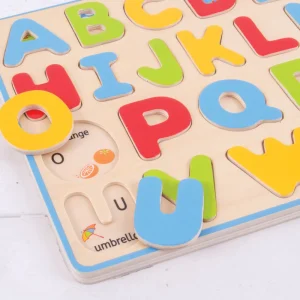 Online Inset Puzzle Uppercase Alphabet Wooden Puzzles And Activity Toys | Children's Wooden Puzzles
