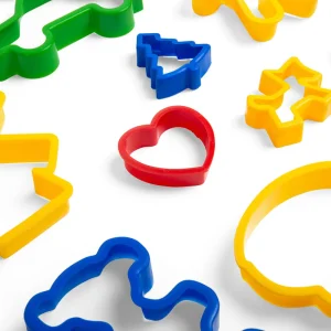 Discount Jar of 24 Pastry Cutters Wooden Toy Food Sets