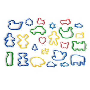 Discount Jar of 24 Pastry Cutters Wooden Toy Food Sets