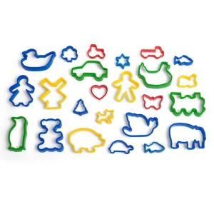 Discount Jar of 24 Pastry Cutters Wooden Toy Food Sets