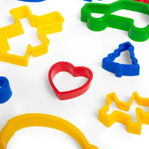 Discount Jar of 24 Pastry Cutters Wooden Toy Food Sets