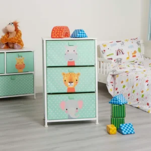 Sale Jungle 3 Drawer Kids Storage Chest Kids Kid’s Furniture
