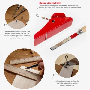 Outlet Junior Tool Box Wooden Puzzles And Activity Toys | Toy Tool Sets
