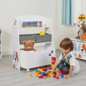 Hot Kids Cat and Dog Storage Unit with Roll-Out Toy Box Kids Kid’s Furniture