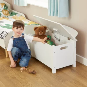 Sale Kid’s Classic White Toy Box Kids Kid’s Furniture