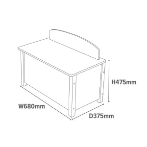 Sale Kid’s Classic White Toy Box Kids Kid’s Furniture