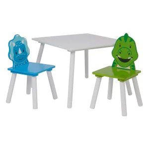 Clearance Kid’s Dinosaur Table and Two Chairs Set Kids Kid’s Furniture