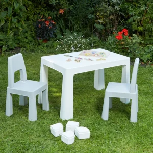 Hot Kids Height Adjustable Table and Chairs Set Kids Kid’s Furniture