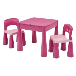 Clearance Kids 5-in-1 Activity Table and 2 Chairs Set Kids Kid’s Furniture