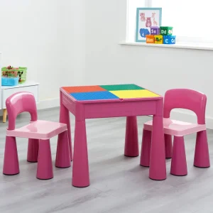 Clearance Kids 5-in-1 Activity Table and 2 Chairs Set Kids Kid’s Furniture