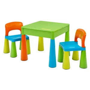 Clearance Kids 5-in-1 Activity Table and 2 Chairs Set Kids Kid’s Furniture