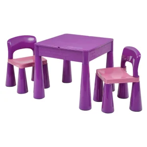 Clearance Kids 5-in-1 Activity Table and 2 Chairs Set Kids Kid’s Furniture