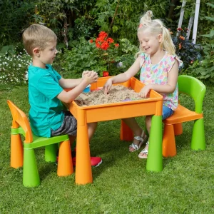 Clearance Kids 5-in-1 Activity Table and 2 Chairs Set Kids Kid’s Furniture