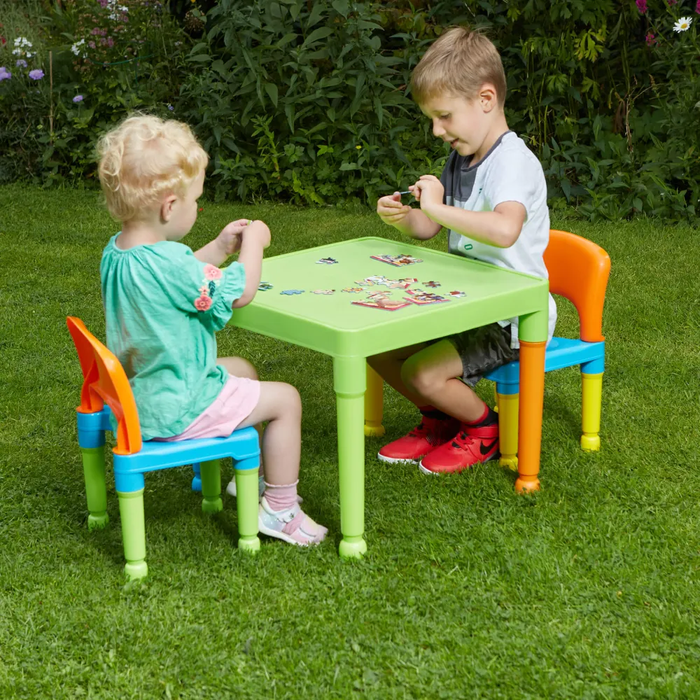 kids_plastic_table_and__c_5.webp Clearance Kids Plastic Table and 2 Chair Set Kids Kid’s Furniture