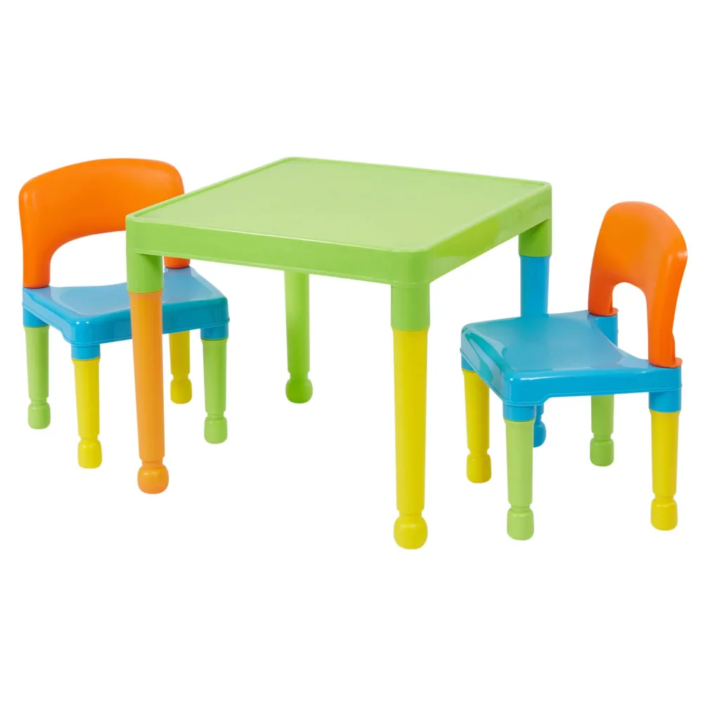 kids_plastic_table_and__c_7.webp Clearance Kids Plastic Table and 2 Chair Set Kids Kid’s Furniture