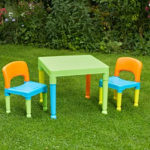Clearance Kids Plastic Table and 2 Chair Set Kids Kid’s Furniture