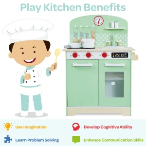 Online Kids Retro Play Kitchen Play Shop Cook And Share | Pretend Play Kitchens