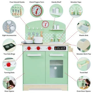 Online Kids Retro Play Kitchen Play Shop Cook And Share | Pretend Play Kitchens
