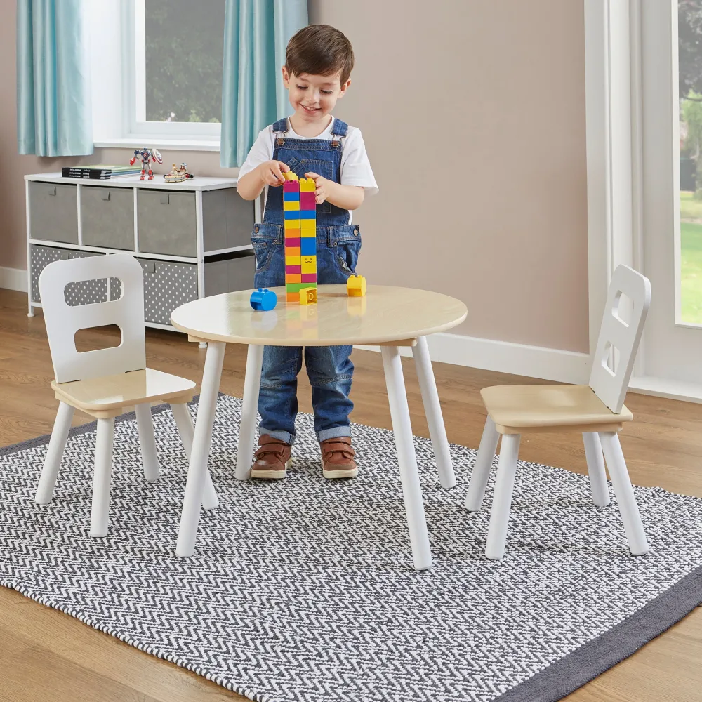 kids_round_table_and_chai_3.webp Sale Kids Round Table and Chair Set Kids Kid’s Furniture