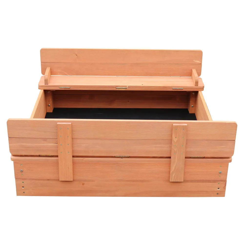 kids_sandpit_with_seating_4.webp Hot Kids Sandpit With Seating and Cover Outdoor Garden Toys