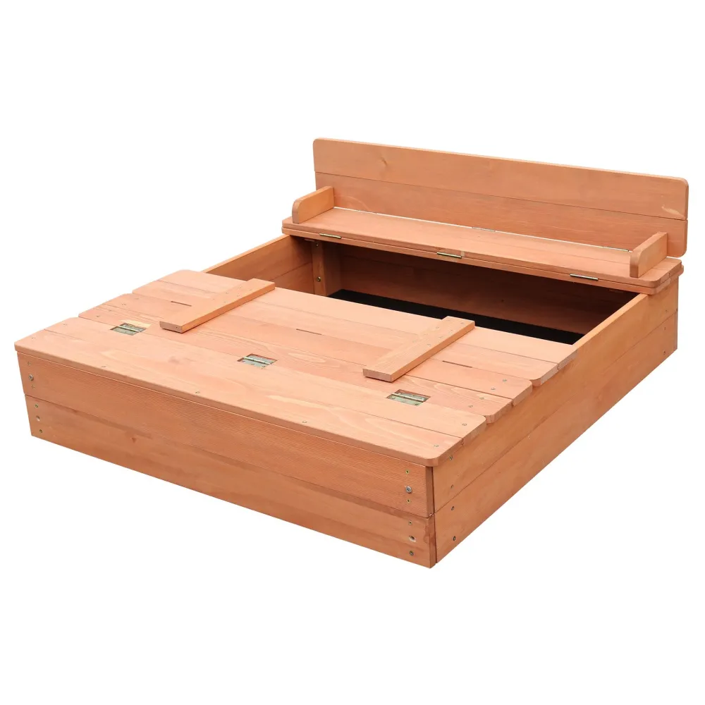 kids_sandpit_with_seating_6.webp Hot Kids Sandpit With Seating and Cover Outdoor Garden Toys