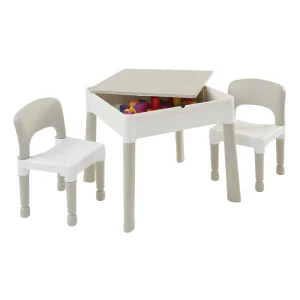 Hot Kids Square 5-in-1 Activity Table and 2 Chairs Kids Kid’s Furniture
