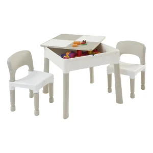Hot Kids Square 5-in-1 Activity Table and 2 Chairs Kids Kid’s Furniture