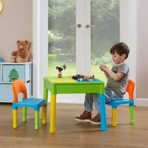 Hot Kids Square 5-in-1 Activity Table and 2 Chairs Kids Kid’s Furniture