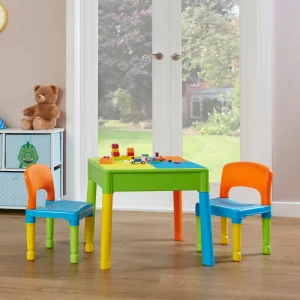 Hot Kids Square 5-in-1 Activity Table and 2 Chairs Kids Kid’s Furniture